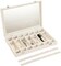 Velvet Jewelry Tray,35 Grid Jewelry Organizer with Clear Lid,Earring Holder Organizer Case with Clasp,Drawer Insert for Rings Studs,13.8 x 9.5 x 2 Inches,Gift for Women Girls(Beige)
